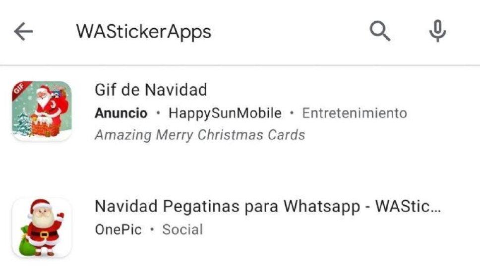 descargar stickers de navidad para whastapp