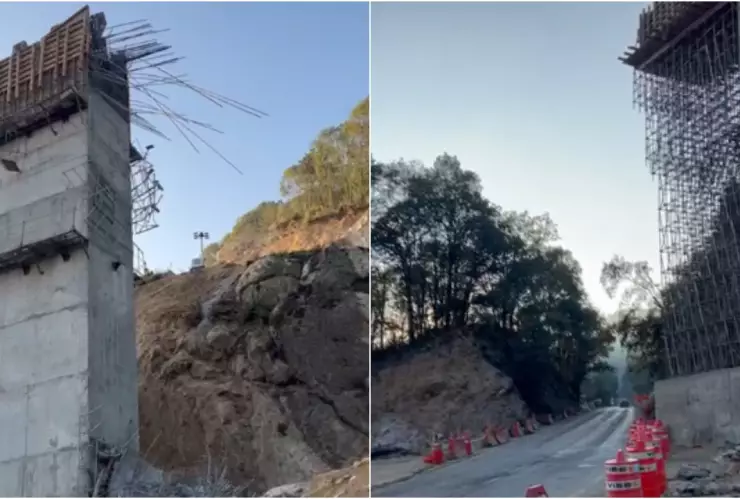Carretera México-Tampico reabren caida 5 trabajadores muertos andamio