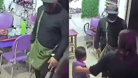 Hombre asaltó con violencia a una mujer frente a su hijo en una estética en Hidalgo