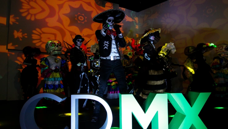 Presentación del Desfile Internacional de Día de Muertos