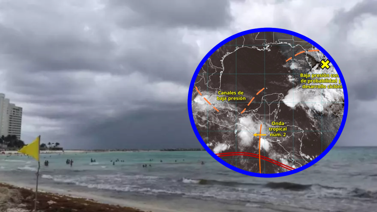 ¡Seguirán las lluvias por la onda tropical 2! Clima en Cancún hoy, martes 3 de junio de 2025