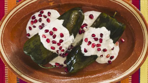 receta de chiles en nogada