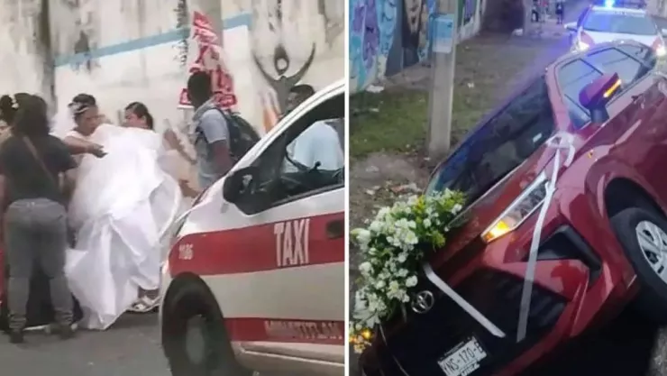 Novia se accidenta en Veracruz