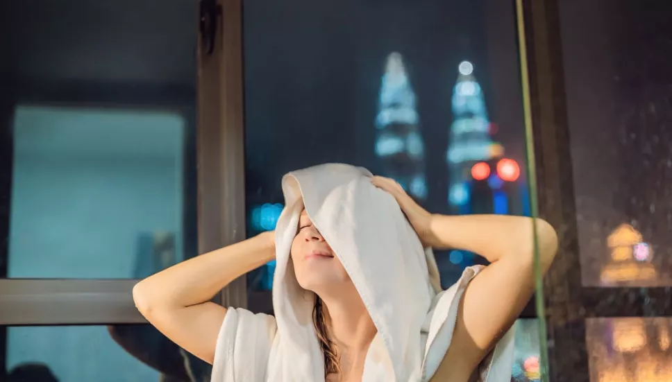 bañarse en la noche