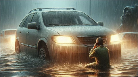 ¡No entres en pánico! Esto debes hacer si tu carro queda atrapado en una inundación en Aguascaliente