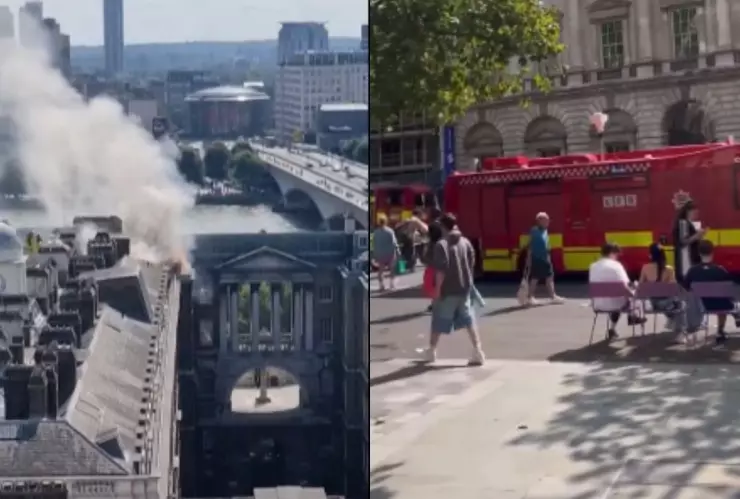 VIDEO | ¡Incendio en Londres! Las llamas consumen HISTÓRICO edificio británico
