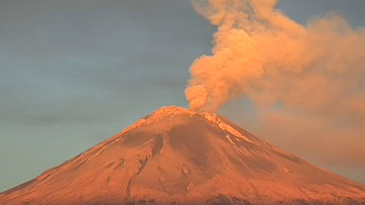 Popocatépetl permanece en Fase Amarilla de riesgo.