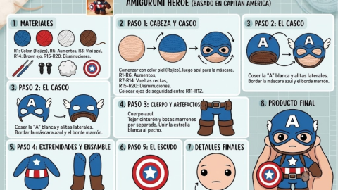 3 patrones de amigurumi de Marvel faciles de hacer