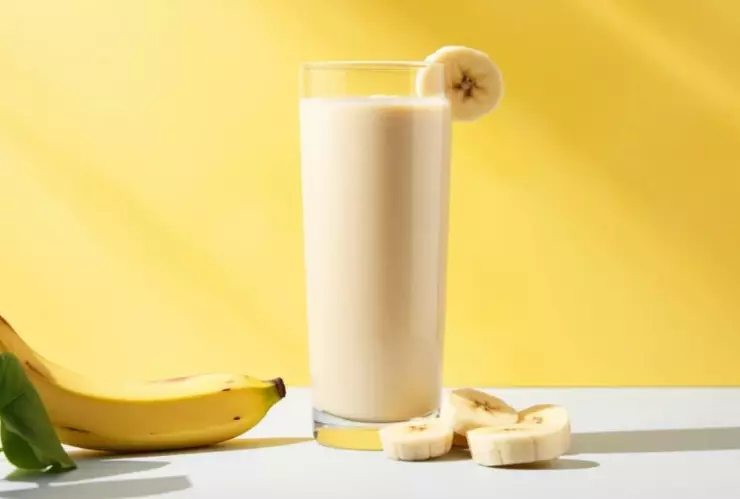 Licuado de avena y plátano