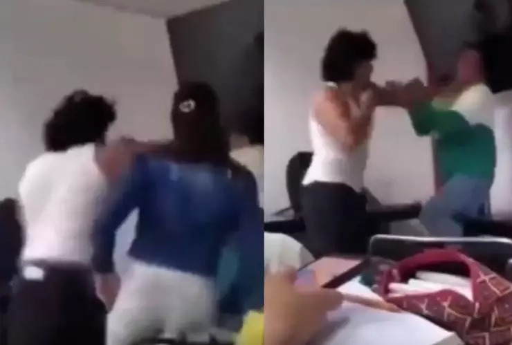 Alumno de Tulancingo golpea a profesor