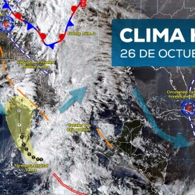 Clima en México lunes 26 de octubre