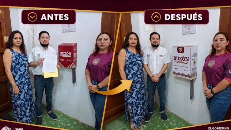 Gobierno de Layda Sansores presume cambio de buzones.