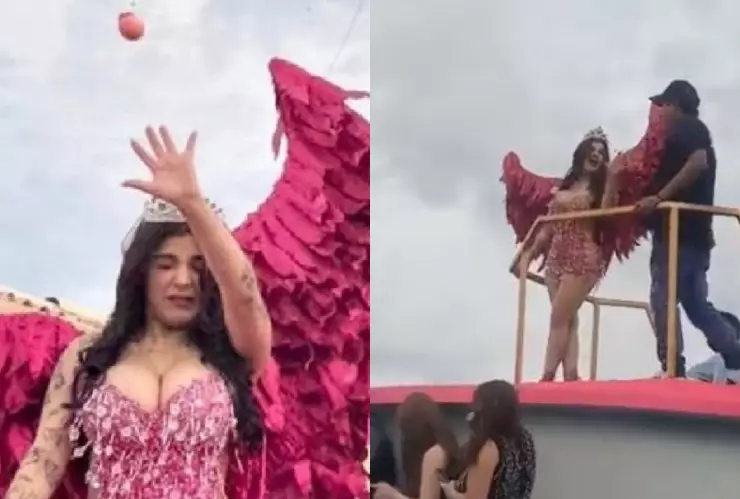 Lanzan huevos a Karely Ruiz