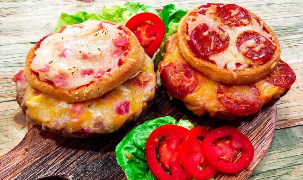 Receta Hambur pizza Cocineros Mexicanos