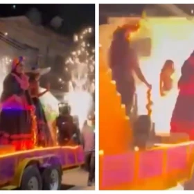 Explosión en desfile de Día de Muertos deja diez lesionados en Mazatepec, Morelos