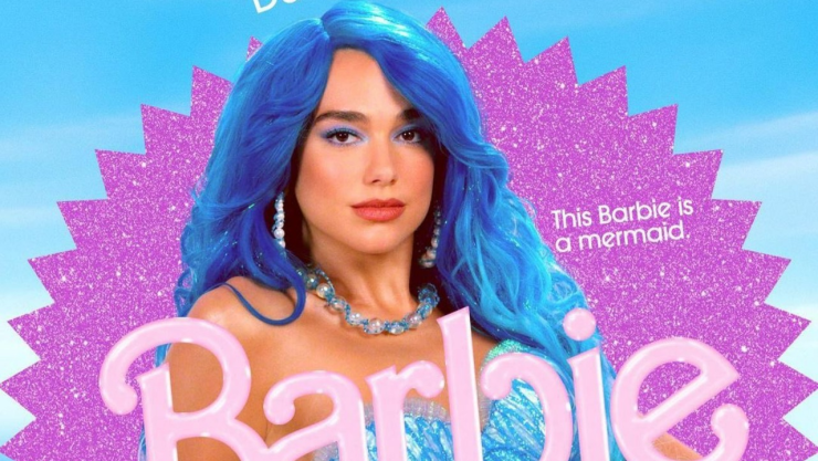 ¡Hay foto! Dua Lipa se convierte en sirena para la nueva película de Barbie