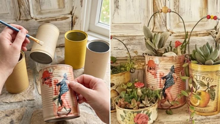Organiza tu cocina: Decora tus latas metálicas con decoupage