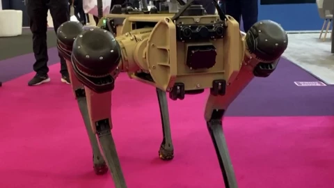 En Francia “Perro robot” se roba la atención en Milipol París