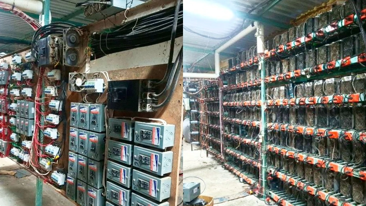 foto de computadoas para minar criptomonedas.
