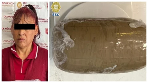 Mujer fue detenida por querer meter droga a la Penitenciaría de CDMX