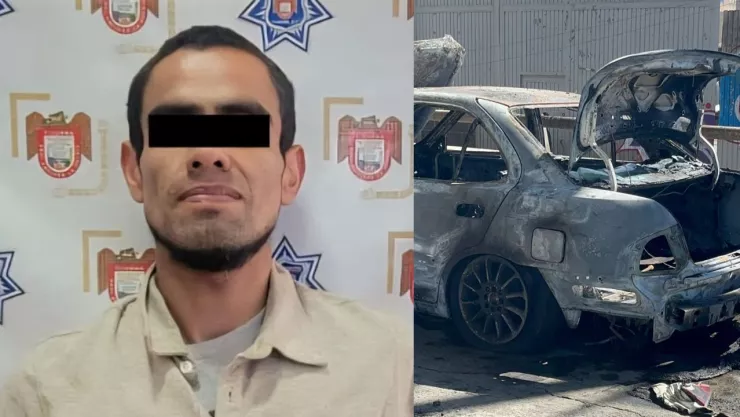 Detienen a presunto responsable de incendiar un vehículo en Tijuana