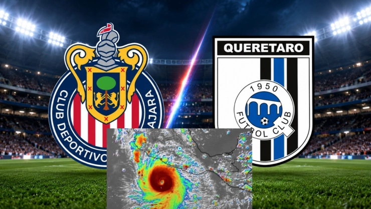 ¿Chivas vs. Querétaro puede ser suspendido? Alerta por el Huracán Polo