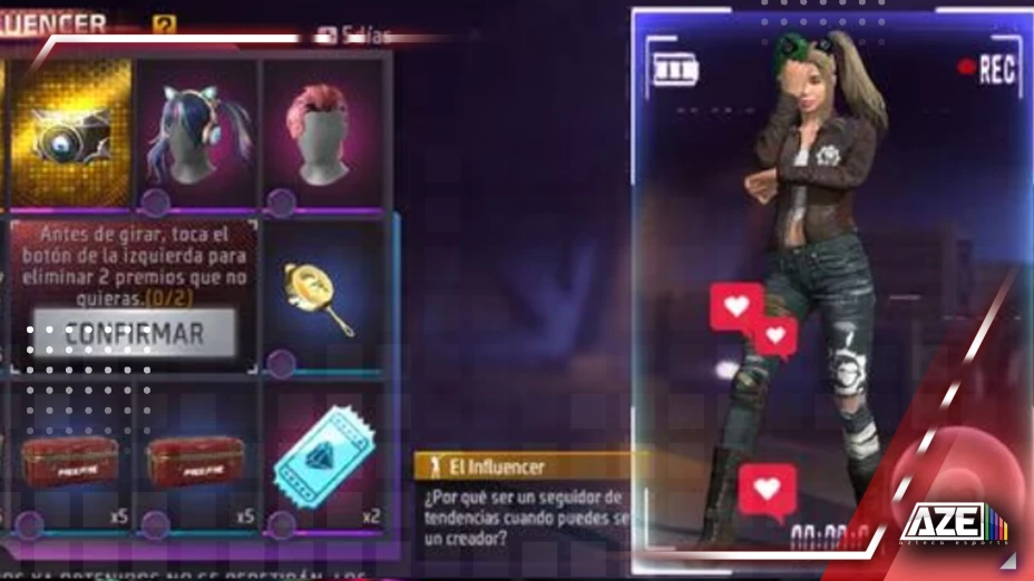 Emote El Influencer de Free Fire