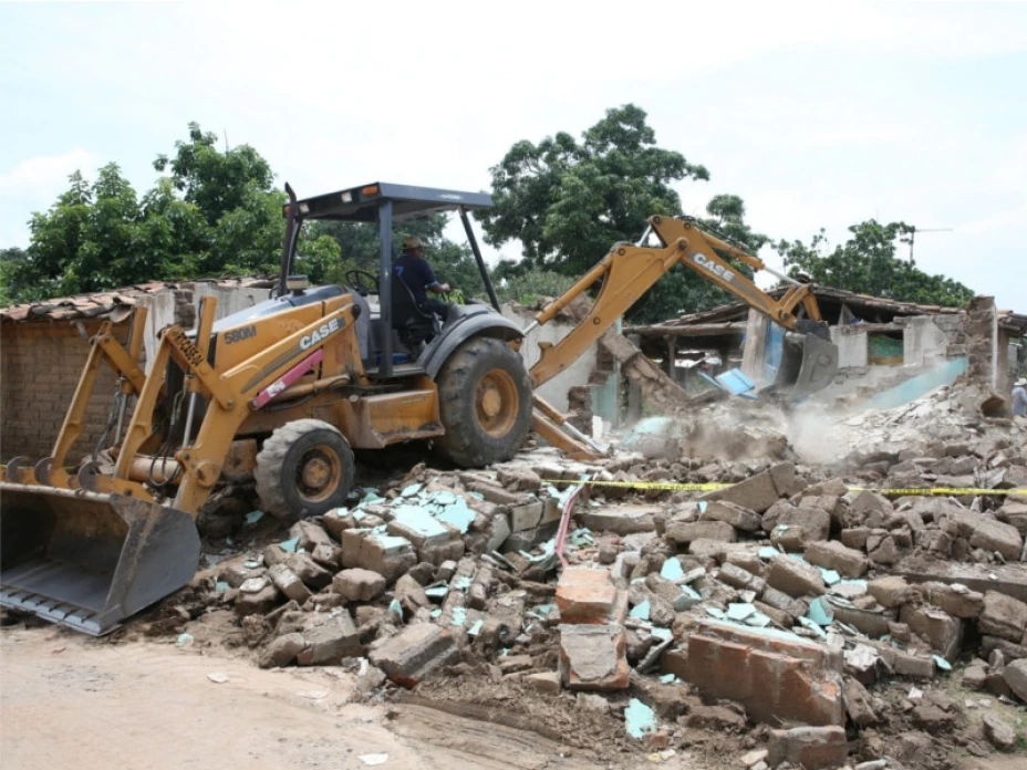 Tareas de reconstrucción Chiapas