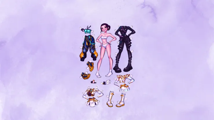 Plantilla de Kpop Demon Hunters estilo Toca Boca de Zoey
