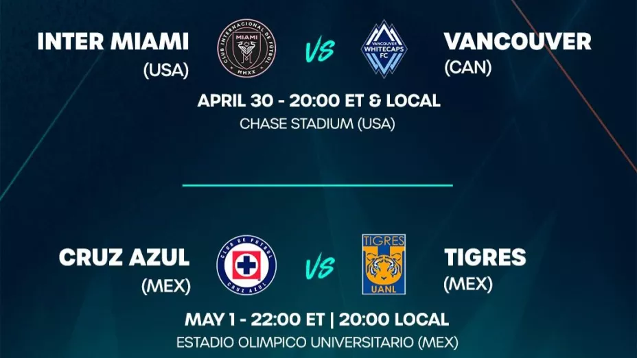 Semifinales de la Concachampions 2025.