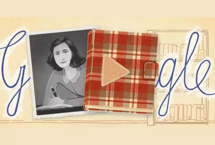 Google hace Doodle de Ana Frank, hoy se cumplen 75 años de la publicación del Diario de Ana Frank