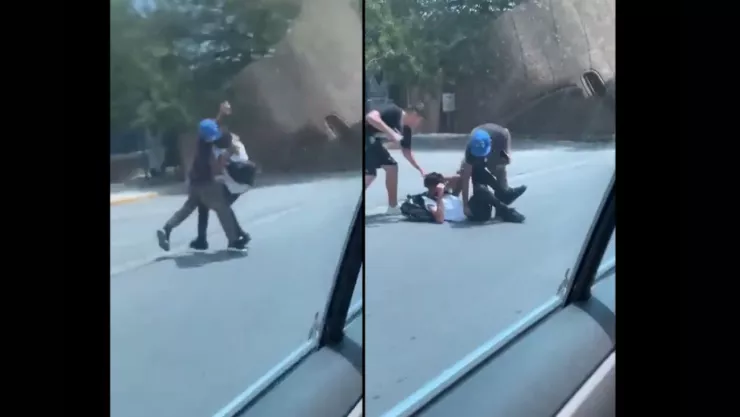 Joven es asaltado afuera de preparatoria en Monterrey