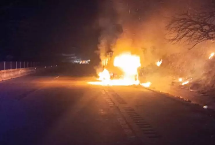 Advertencia en carreteras de Veracruz