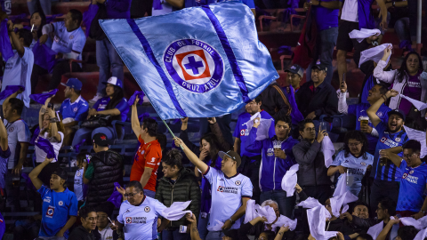 Afición de Cruz Azul en el partido vs Pachuca Torneo Apertura 2024
