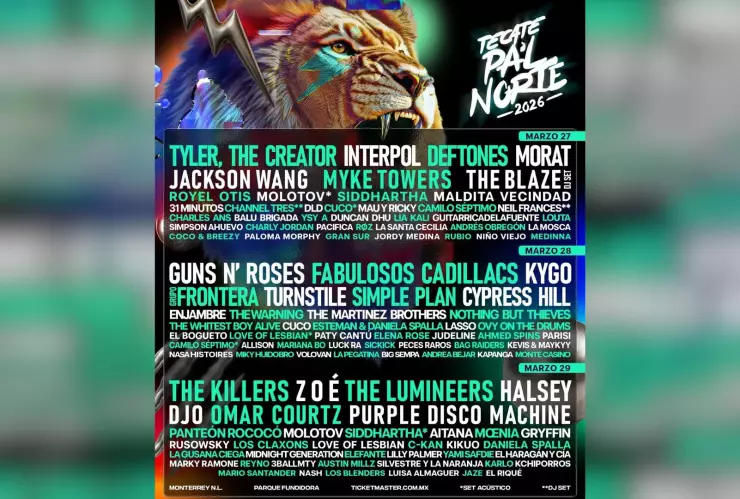 Cartel Tecate Pal’ Norte 2026