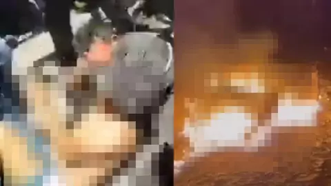 VIDEO: Ciudadanos quemaron vivos y lincharon a dos feminicidas