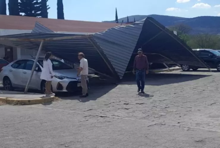 colapsa techo tehuacán viento