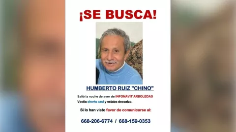 Humberto Ruiz, desaparecido en Los Mochis