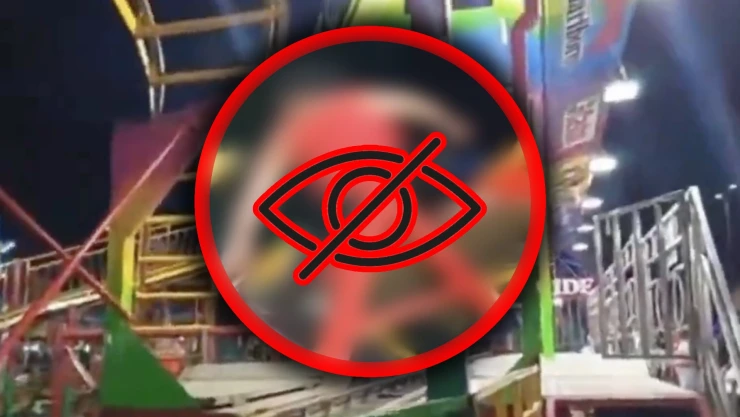 Impactante VIDEO: Mujer resulta gravemente herida al salir volando de un juego mecánico en una feria; captan momento EXACTO en que cayó