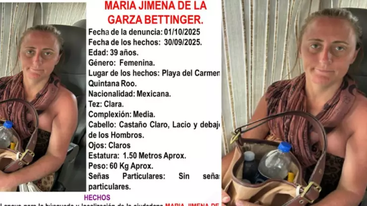 Reportan la desaparición de María Jimena de la Garza Bettinger: Activan protocolo Alba en Playa del Carmen