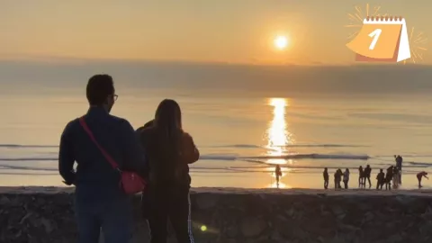 primer amanecer del 2025 en Veracruz