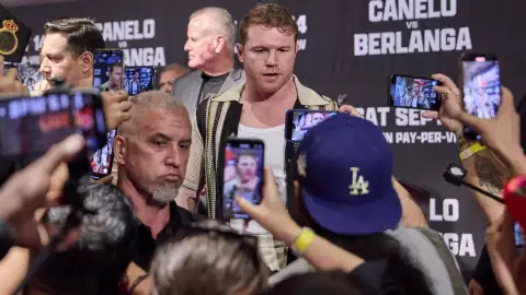 Edgar Berlanga Canelo Álvarez pelea conferencia