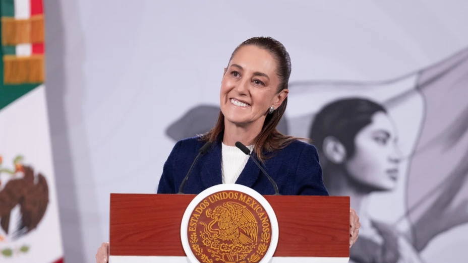 La presidenta de México, Claudia Sheinbaum, en su conferencia matutina, “mañanera”