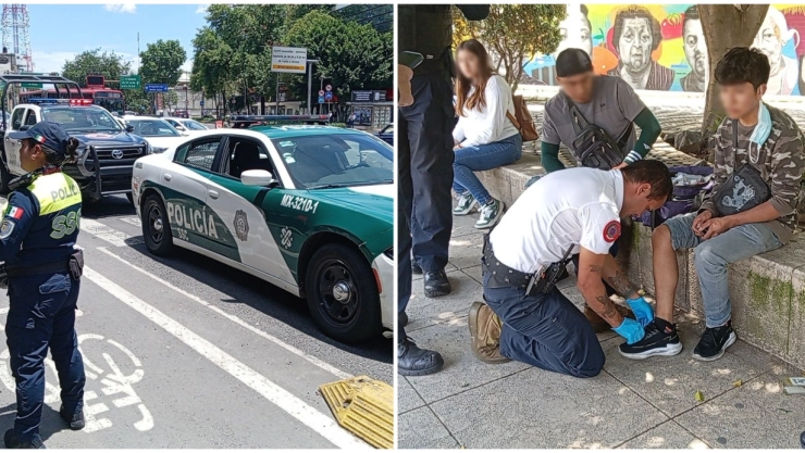 Patrulla atropella a ciclista en la alcaldía Cuauhtémoc