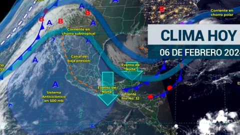Clima en México hoy 6 de febrero de 2024