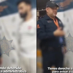 Policía de Guadalupe se vuelve viral por leer derechos en inglés a aficionado detenido en estadio