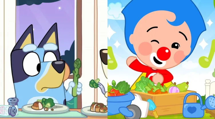 7 capítulos de Bluey y Plim Plim que enseñan a los niños a valorar la comida