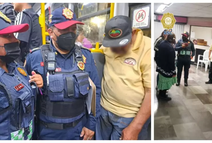 policías abuelito extraviado Metro CDMX