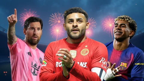 Alexis Vega, Lionel Messi y Lamine Yamal