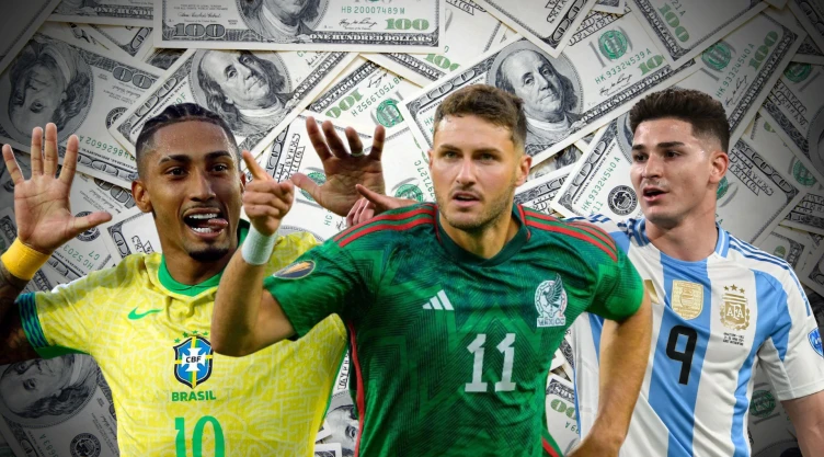 ¿Quién tiene la plantilla más cara entre México, Argentina y Brasil?